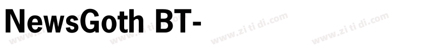 NewsGoth BT字体转换 NewsGoth BT字体转换
